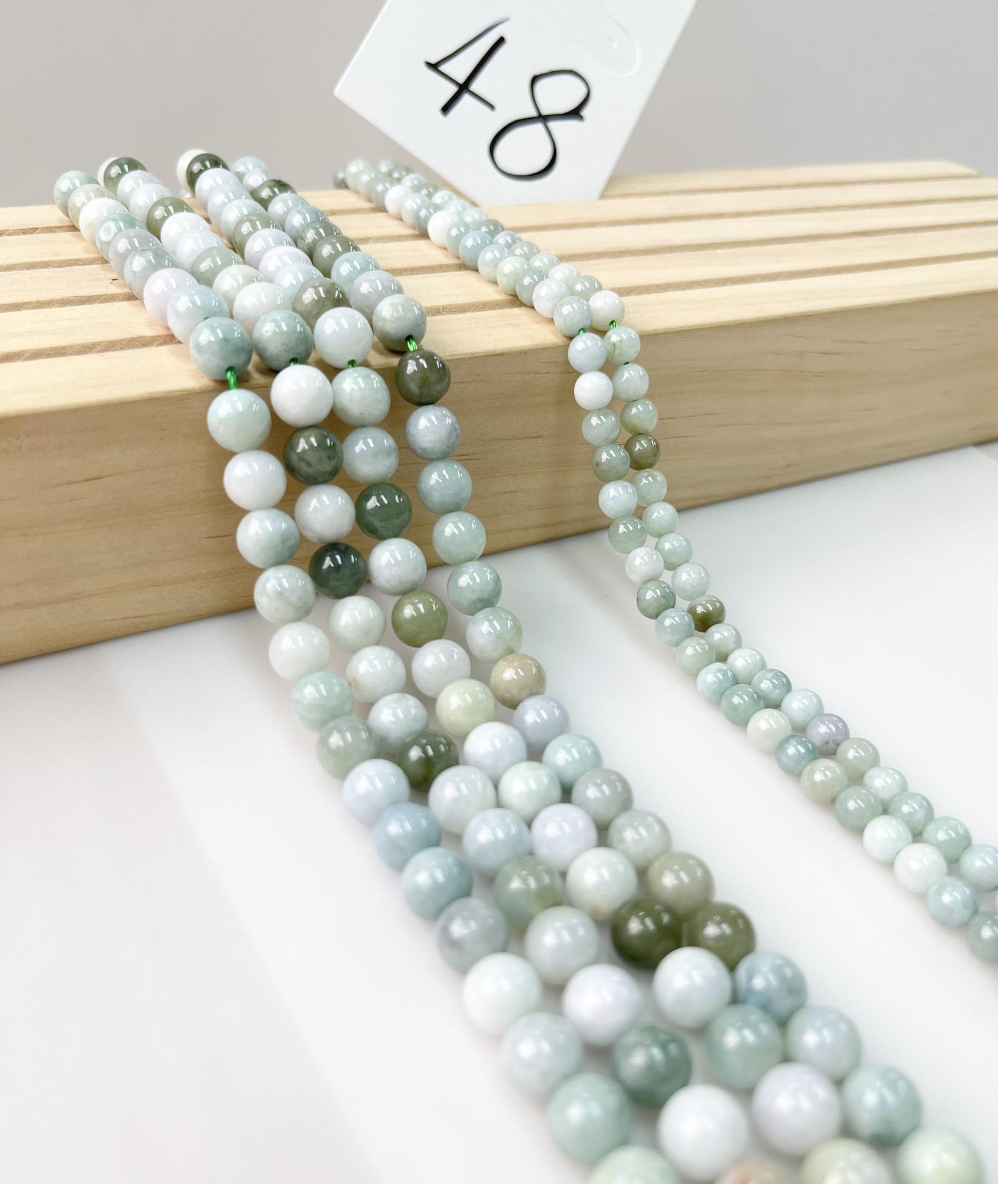 ------#42-#64 green color natural gemstone loose beads