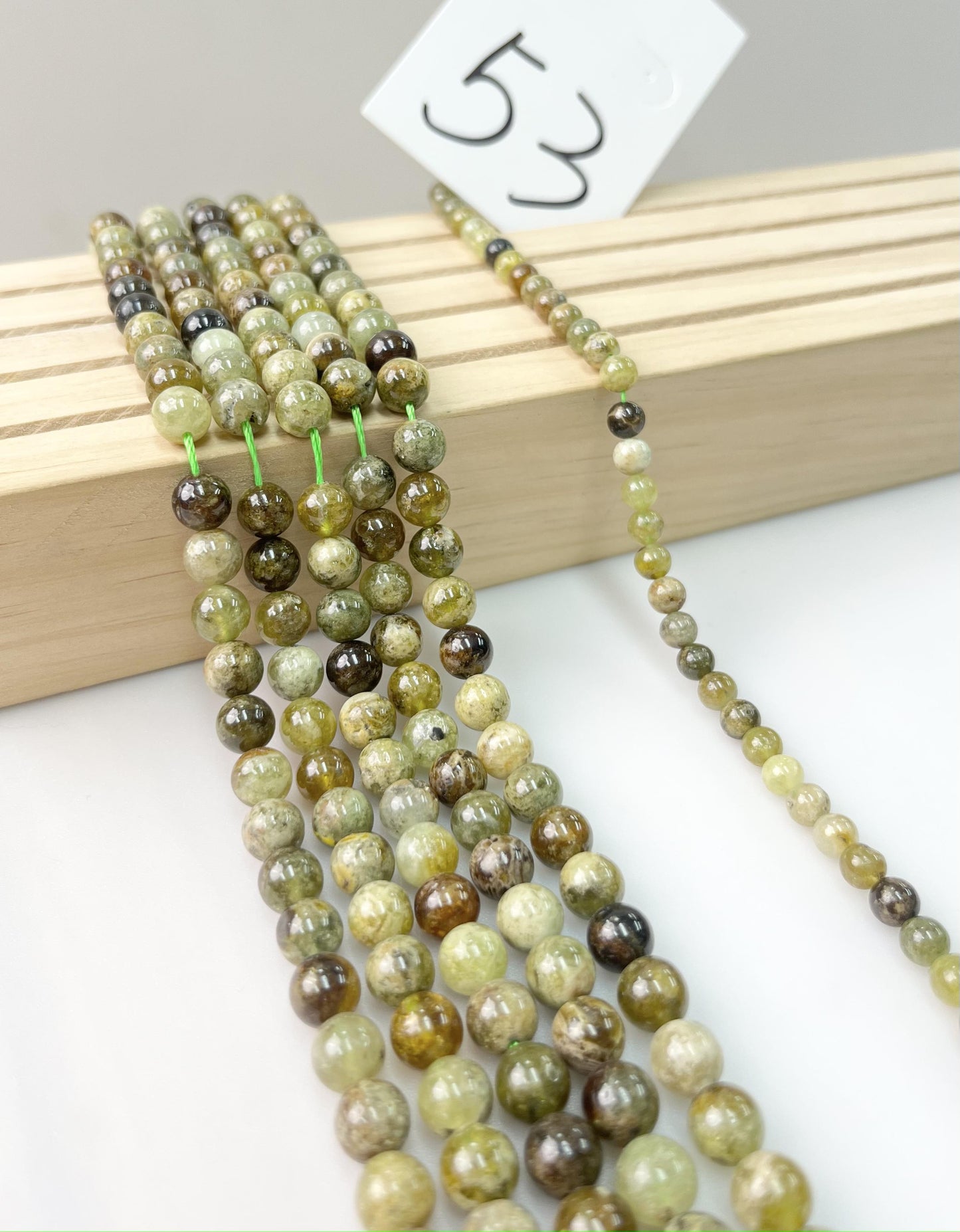 ------#42-#64 green color natural gemstone loose beads