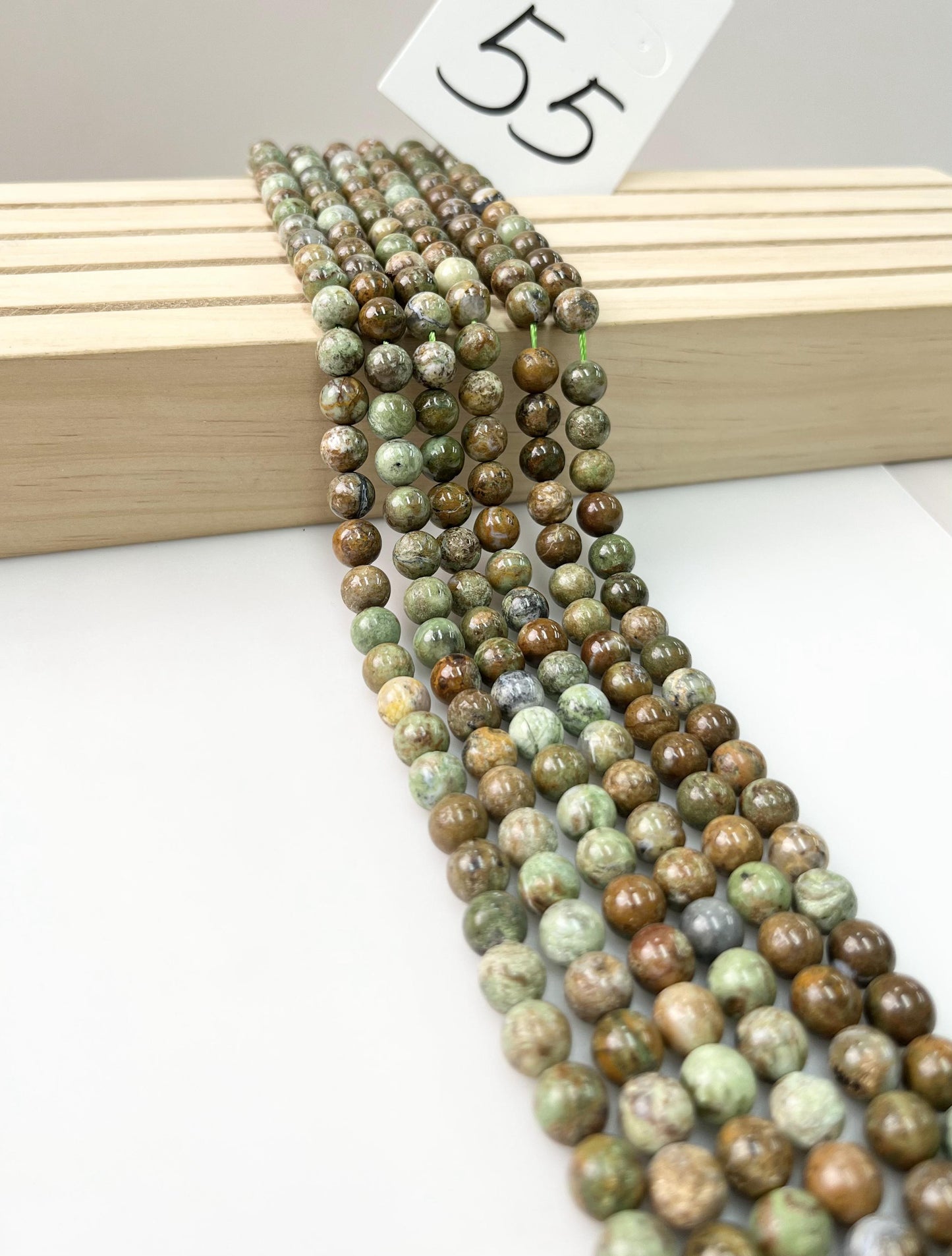 ------#42-#64 green color natural gemstone loose beads