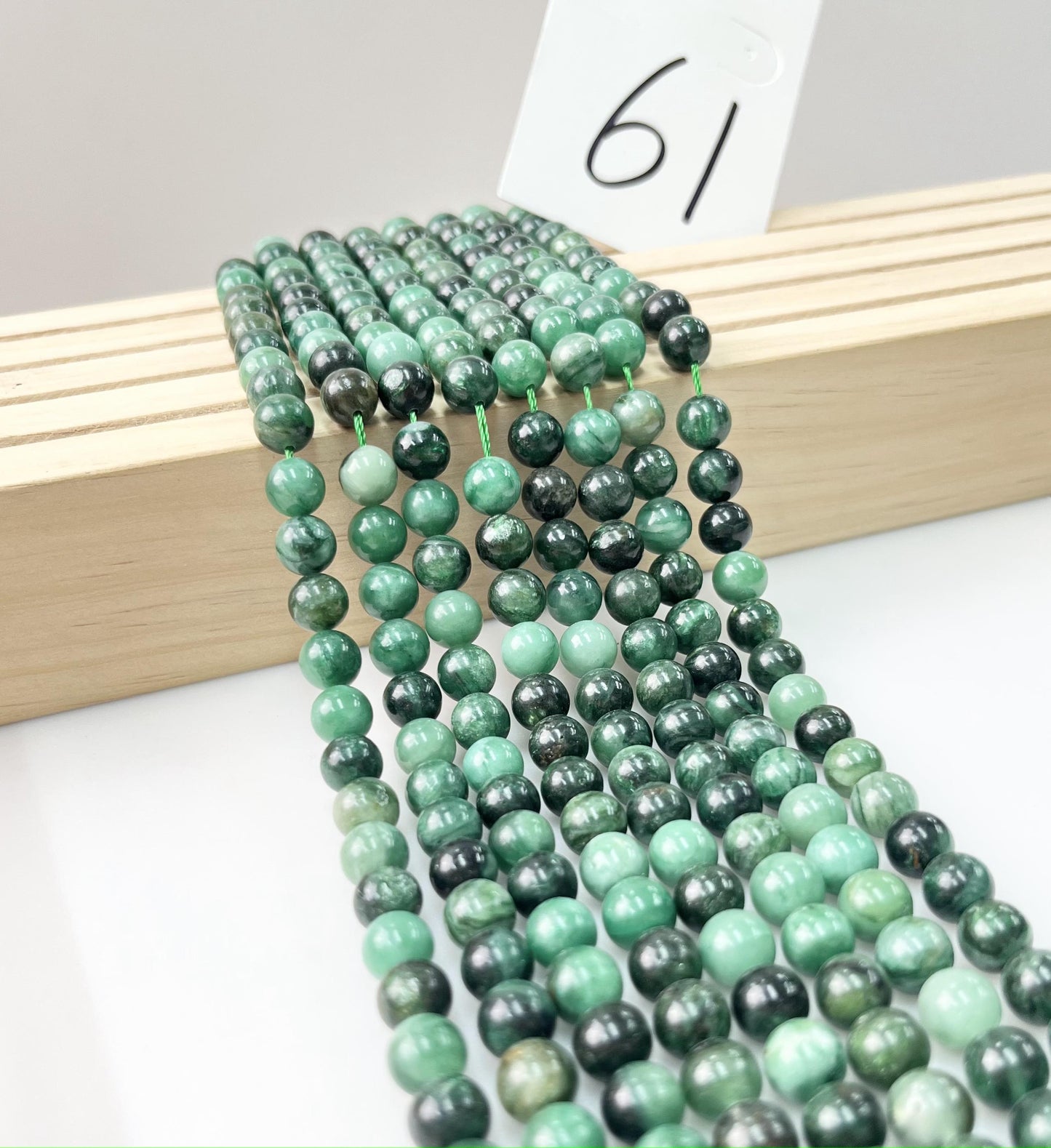 ------#42-#64 green color natural gemstone loose beads
