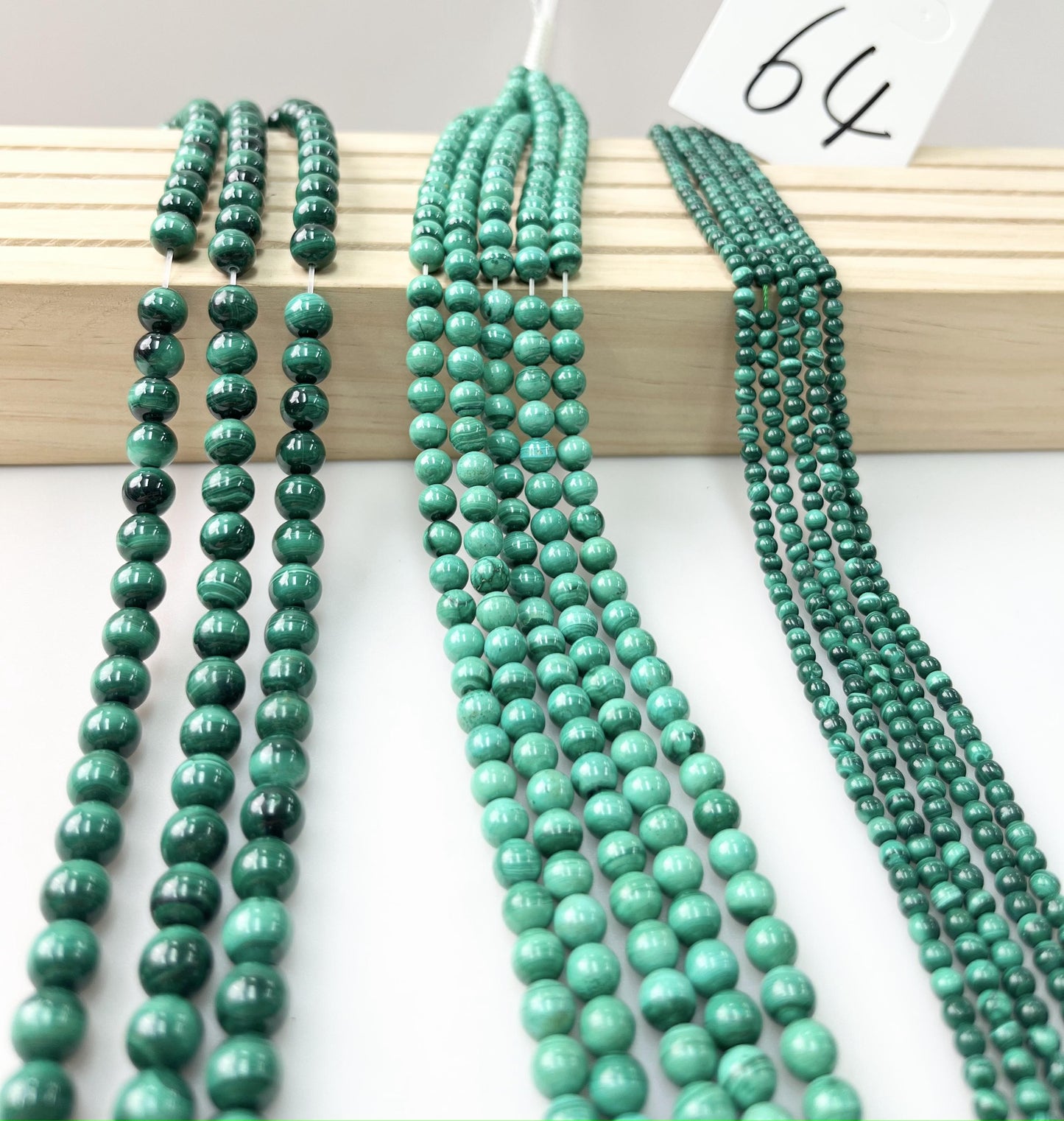 ------#42-#64 green color natural gemstone loose beads