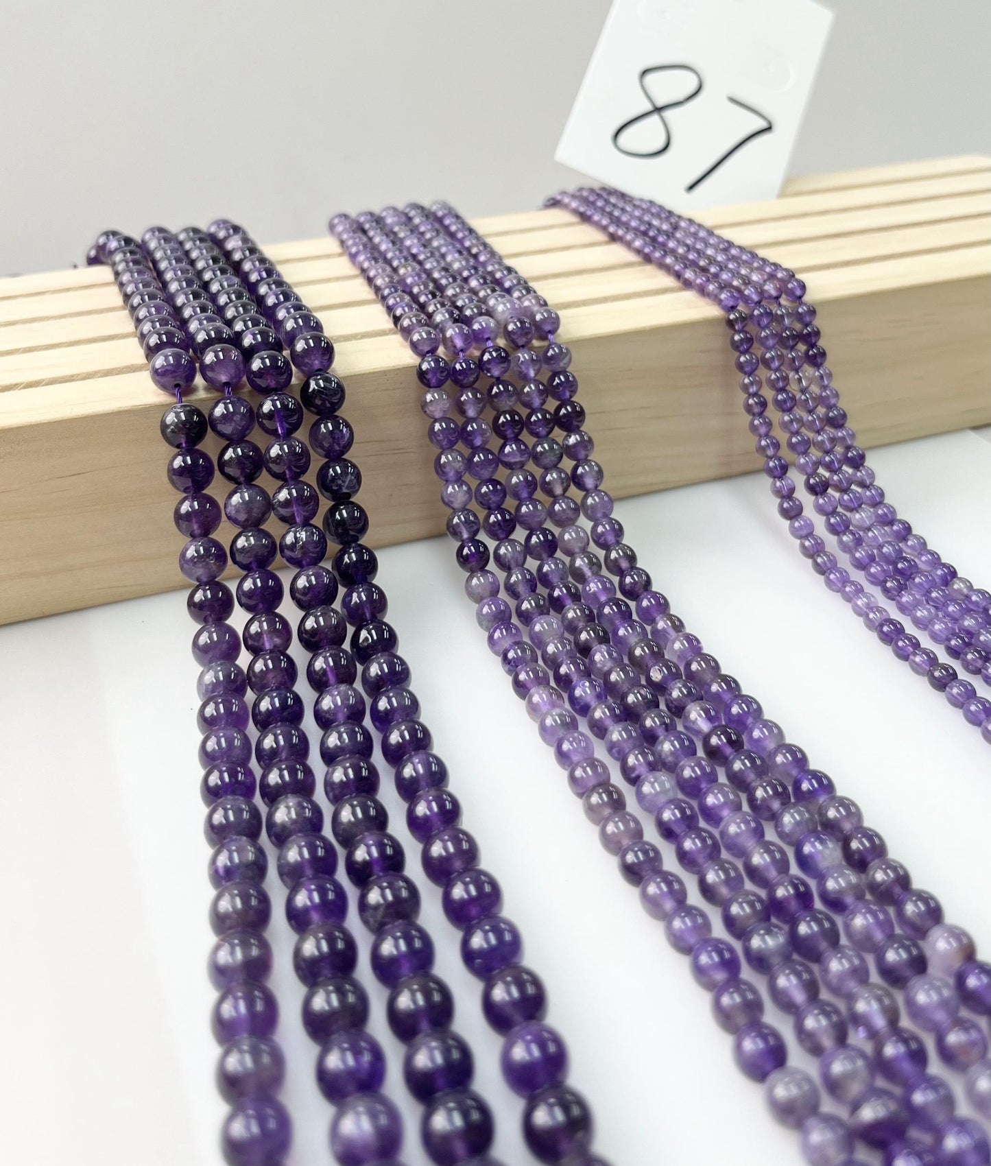 ------#83-#93 purple color natural gemstone loose beads