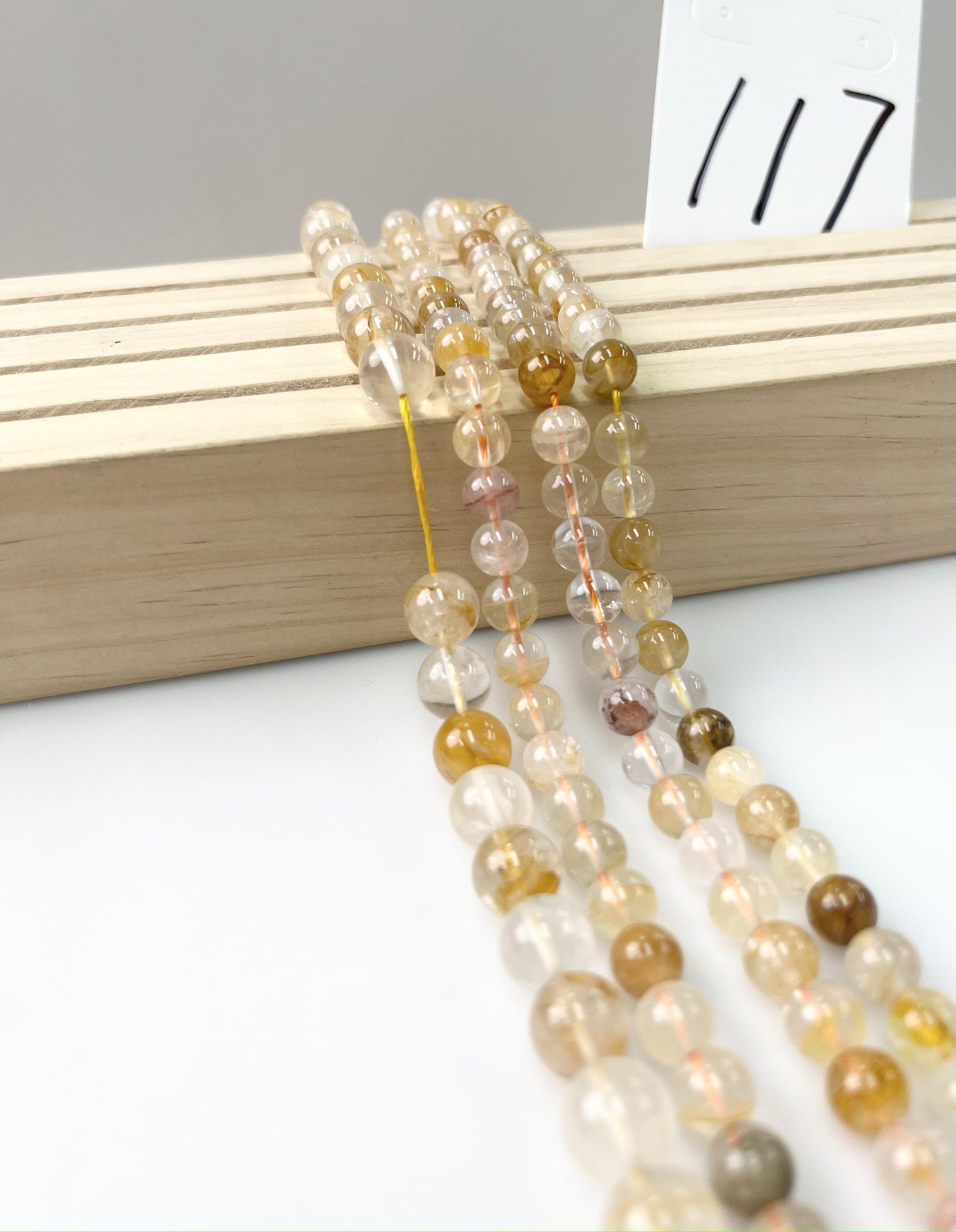 ------#114-#127 yellow color natural gemstone loose beads