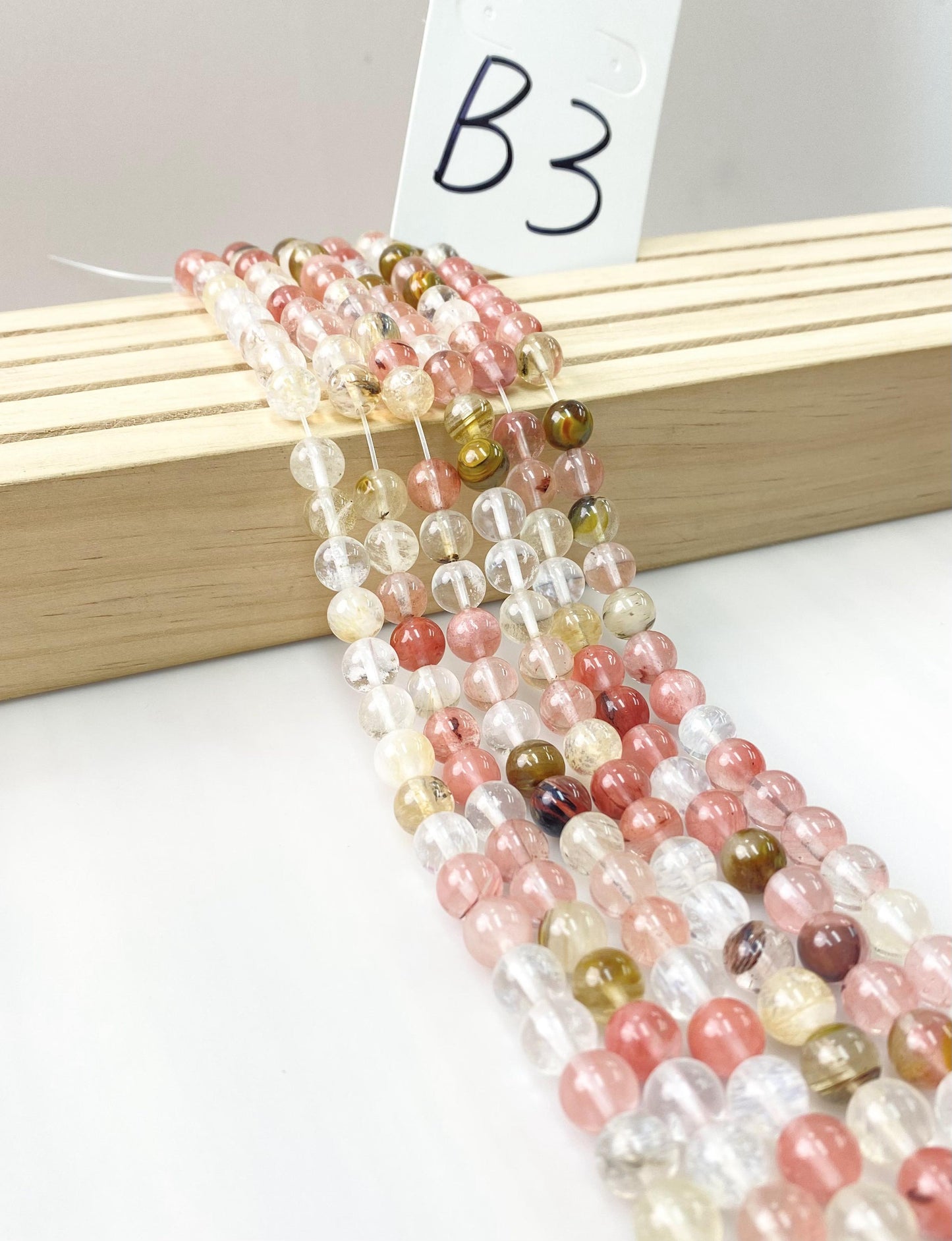 ------#B1-#B48 normal dark pink color  loose beads