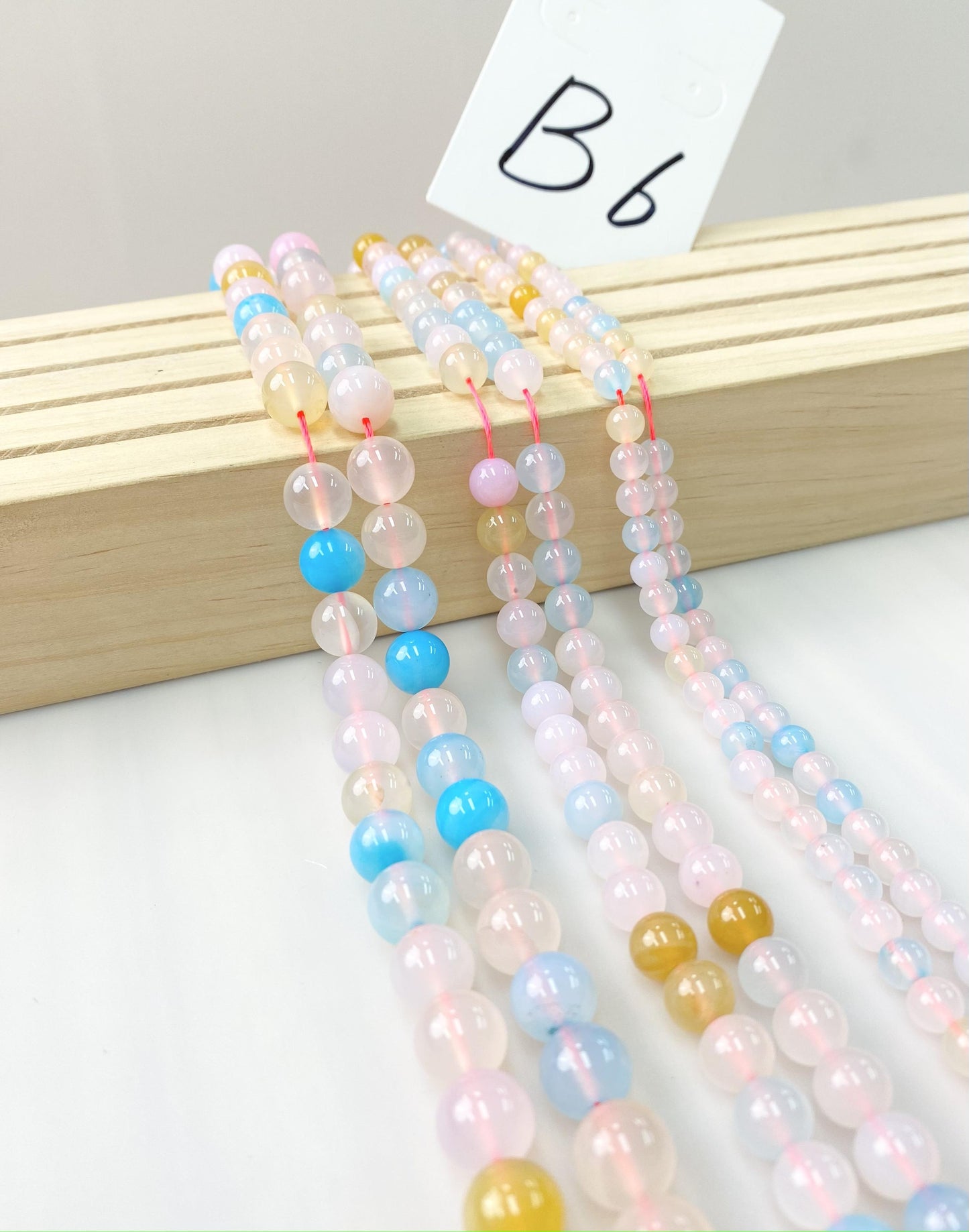 ------#B1-#B48 normal dark pink color  loose beads