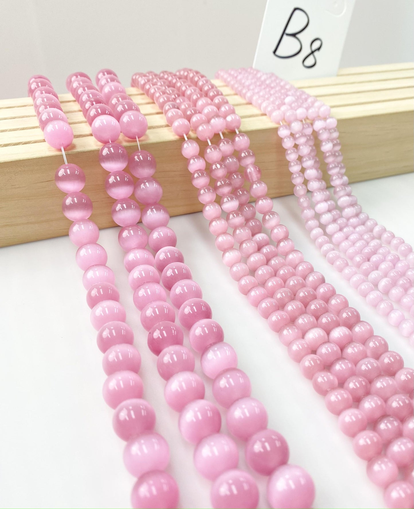 ------#B1-#B48 normal dark pink color  loose beads