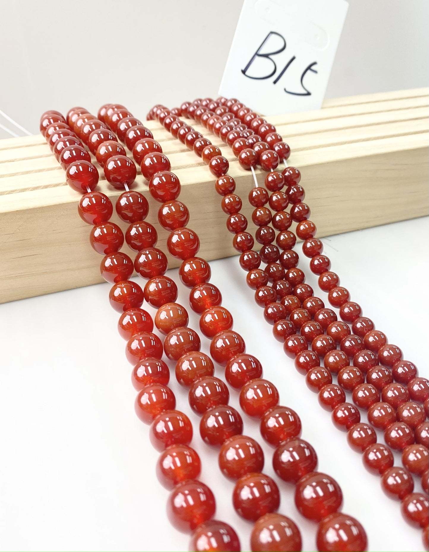 ------#B1-#B48 normal dark pink color  loose beads