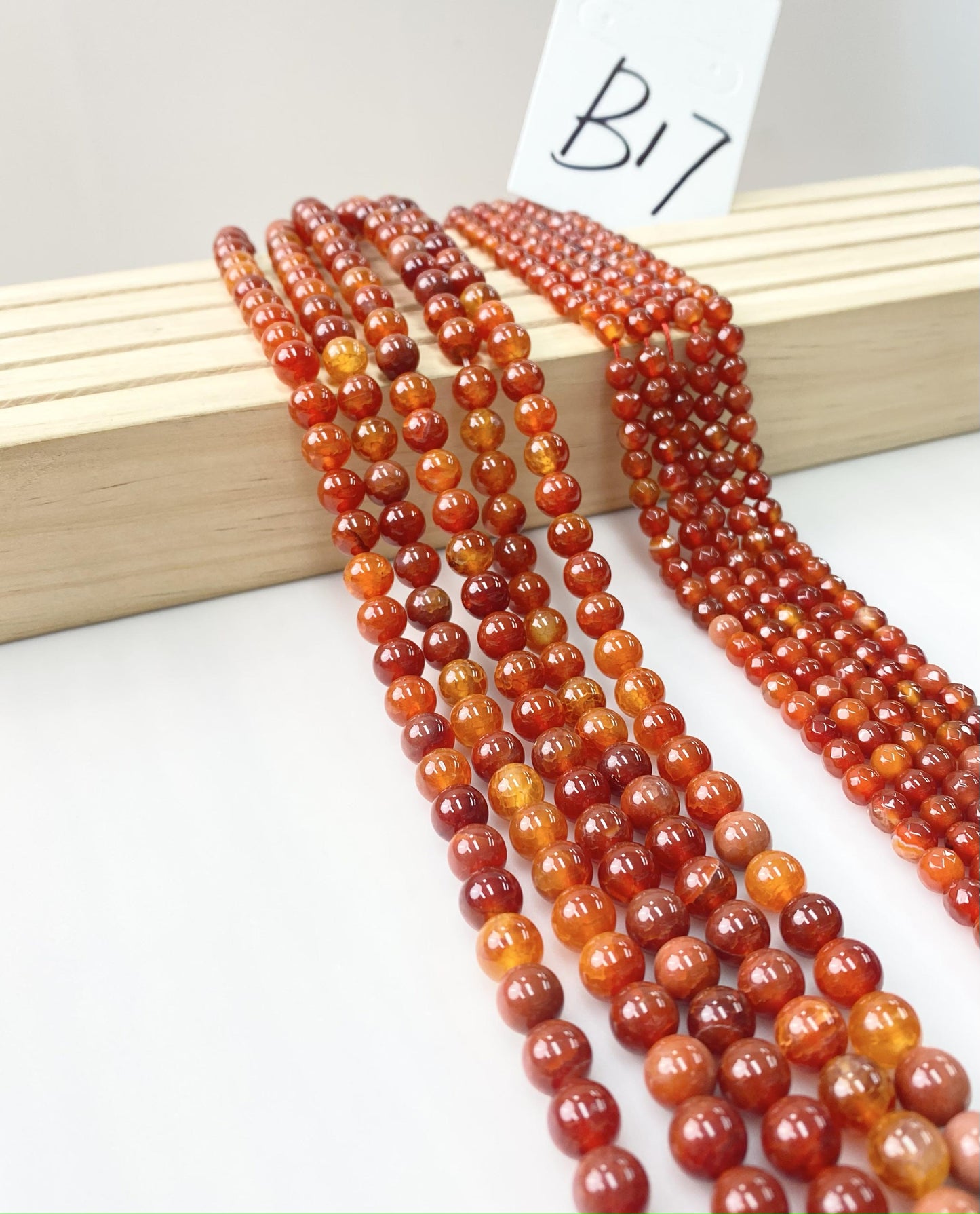 ------#B1-#B48 normal dark pink color  loose beads