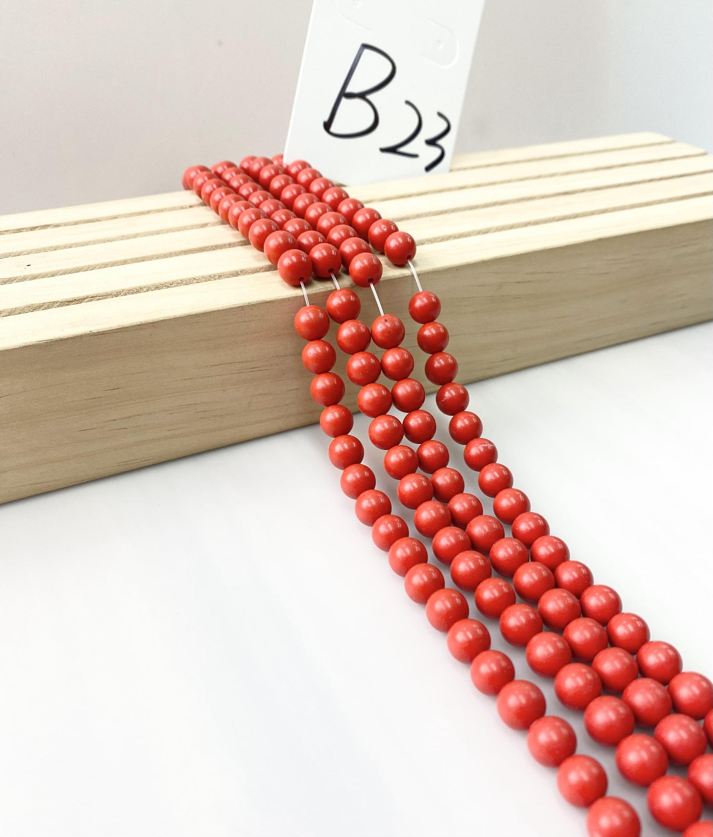 ------#B1-#B48 normal dark pink color  loose beads
