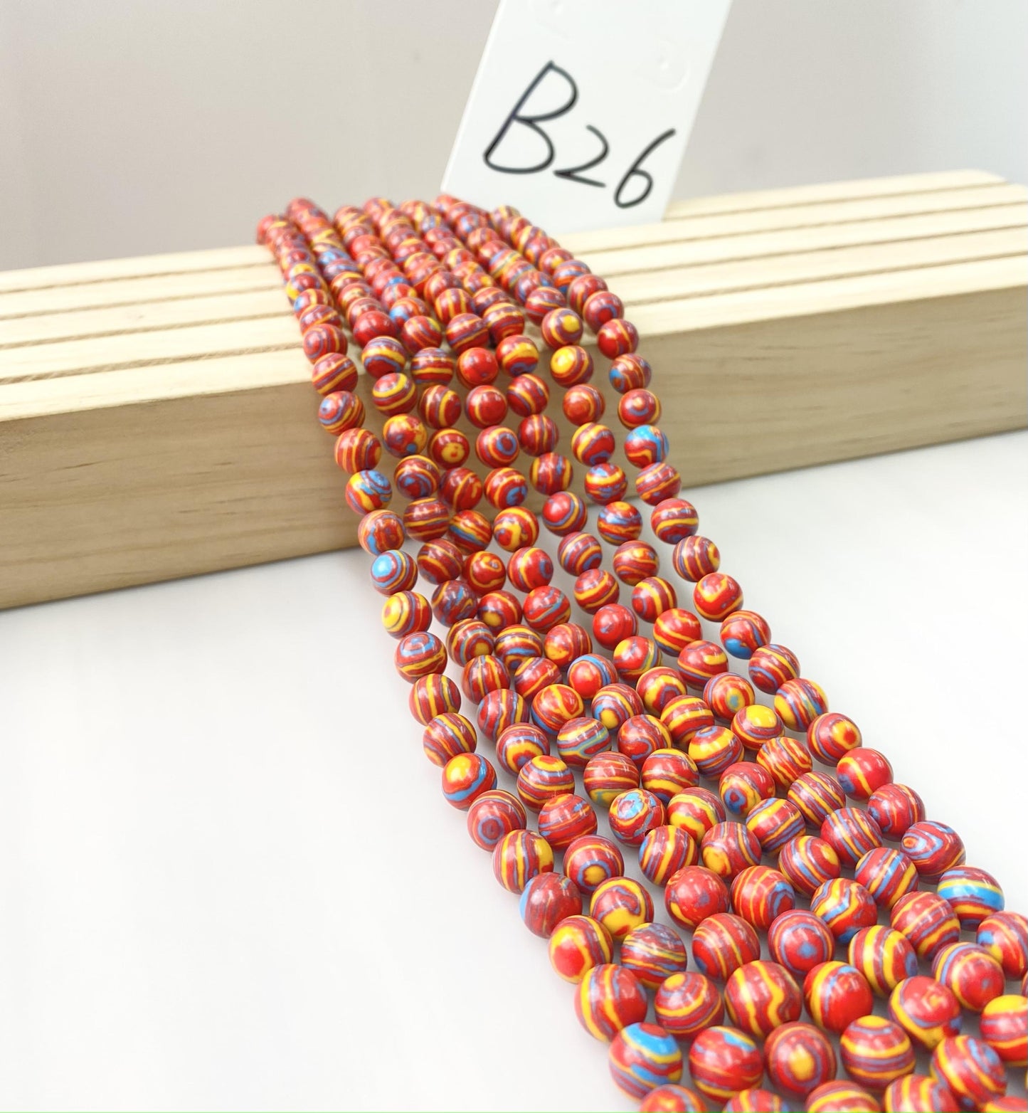 ------#B1-#B48 normal dark pink color  loose beads