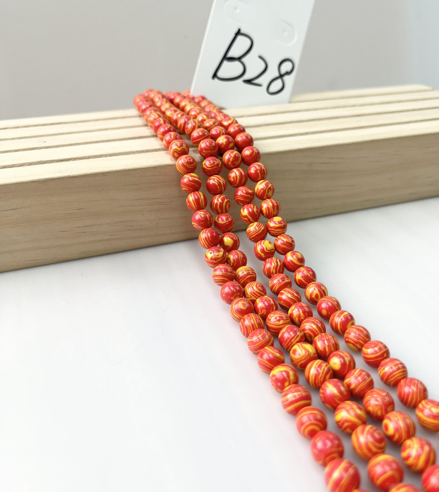 ------#B1-#B48 normal dark pink color  loose beads
