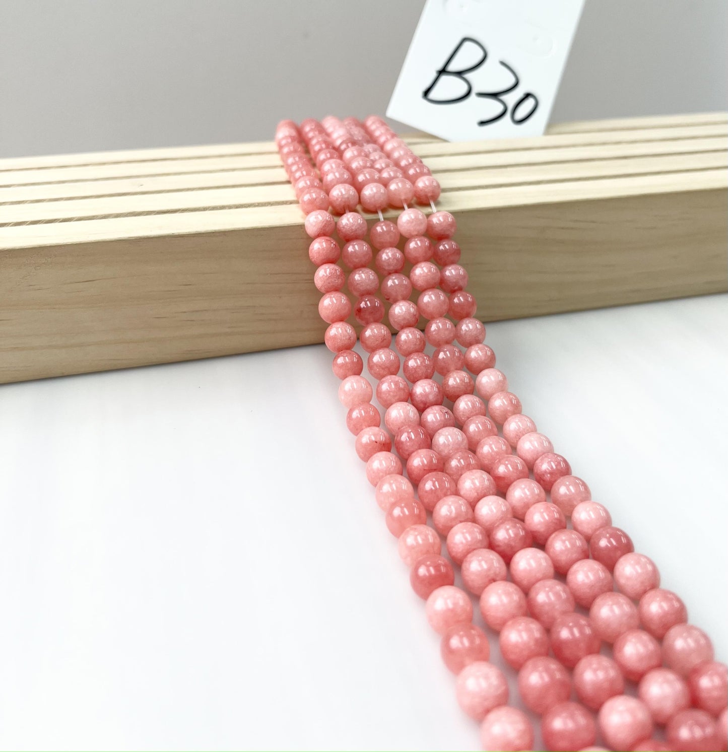 ------#B1-#B48 normal dark pink color  loose beads