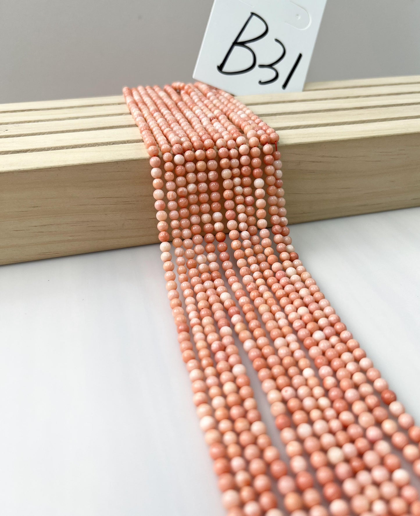 ------#B1-#B48 normal dark pink color  loose beads