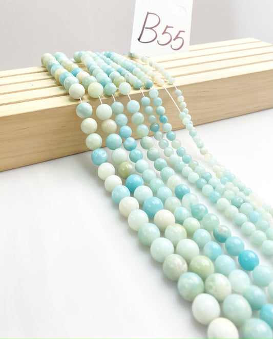 ------#B55-#B94 normal green color  loose beads