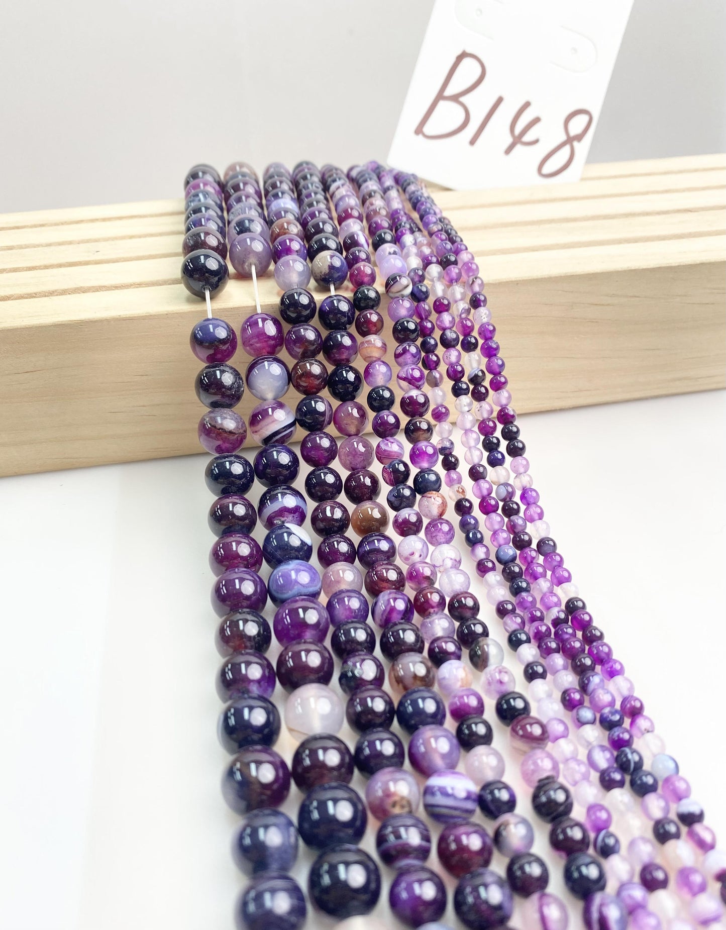 ------#B138-#B161 normal purple color  loose beads