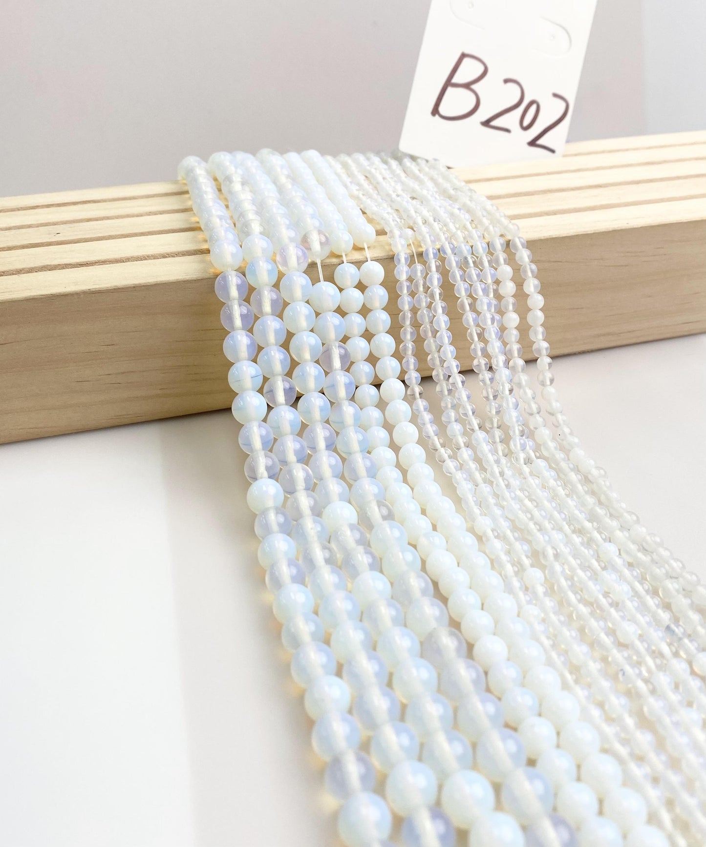 ------#B202-#B224 normal white color  loose beads