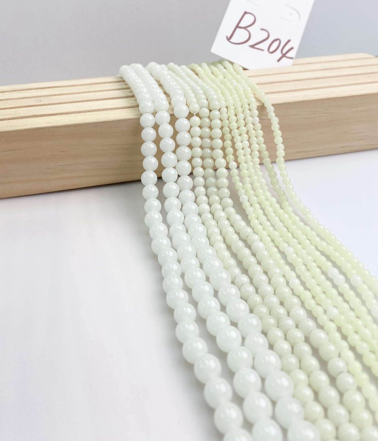 ------#B202-#B224 normal white color  loose beads