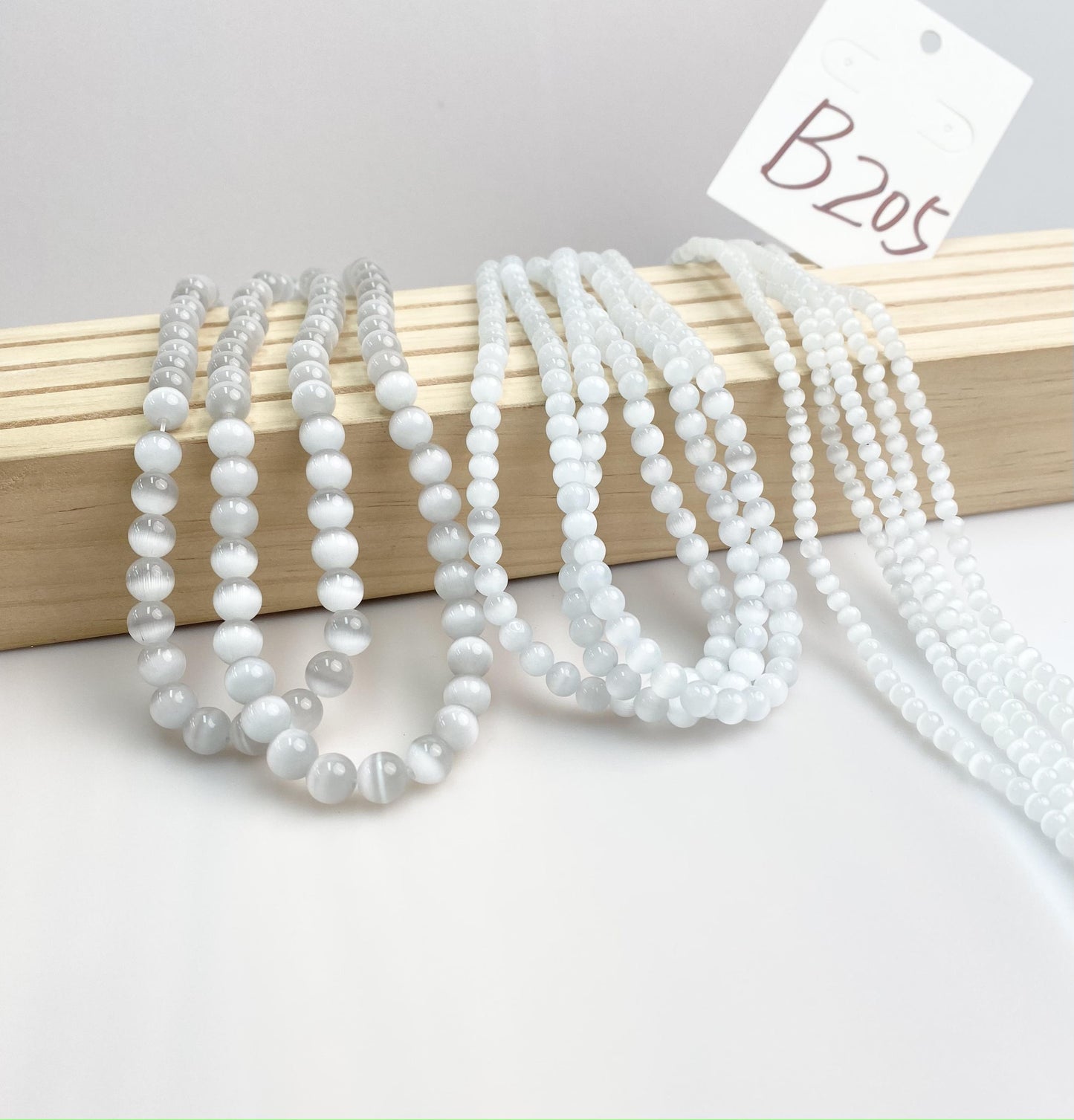 ------#B202-#B224 normal white color  loose beads