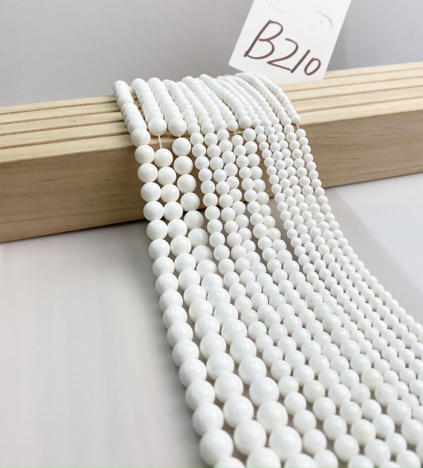 ------#B202-#B224 normal white color  loose beads