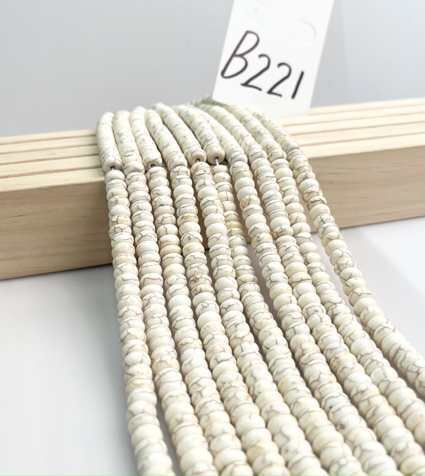 ------#B202-#B224 normal white color  loose beads