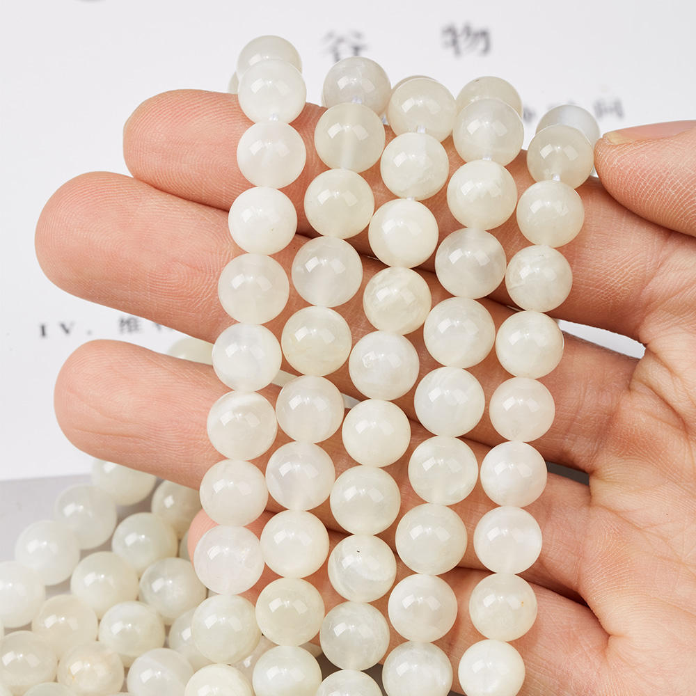 ------#1-#10white color natural gemstone loose beads