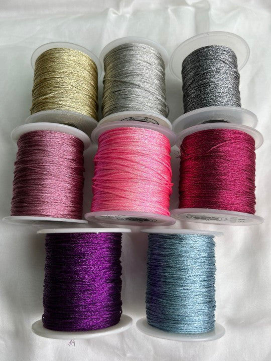 ---DIY gold silver Polyester thread