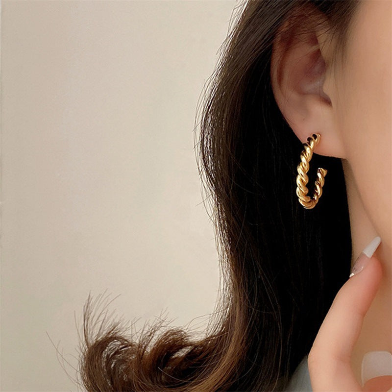 STAINLESS STEEL EARRINGS GOLD PLATING