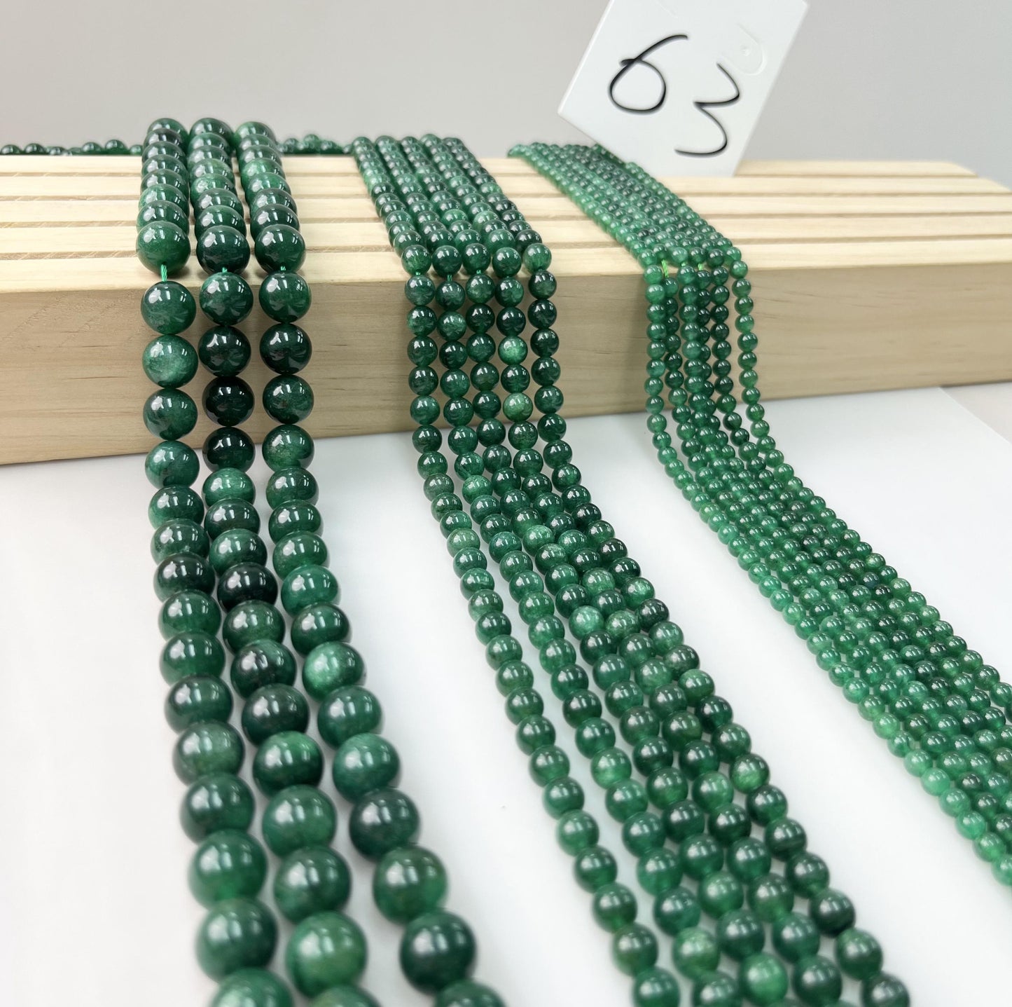 ------#42-#64 green color natural gemstone loose beads