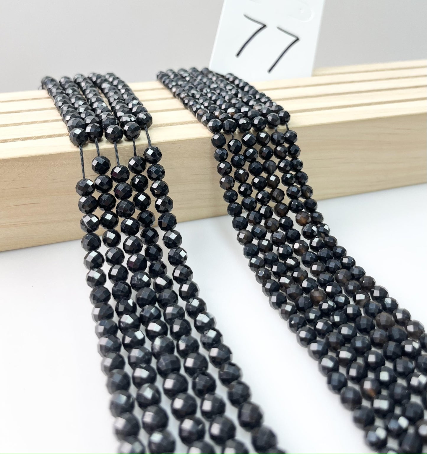 ------#65-#82 black color natural gemstone loose beads
