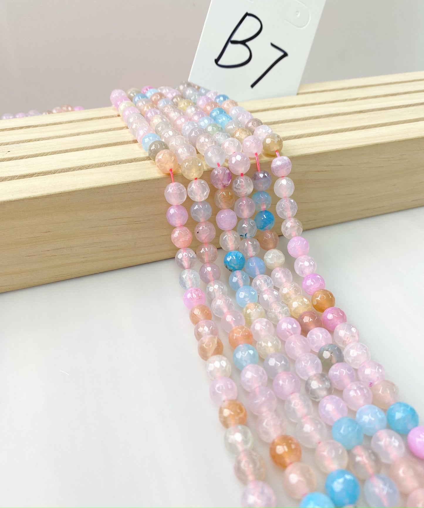 ------#B1-#B48 normal dark pink color  loose beads