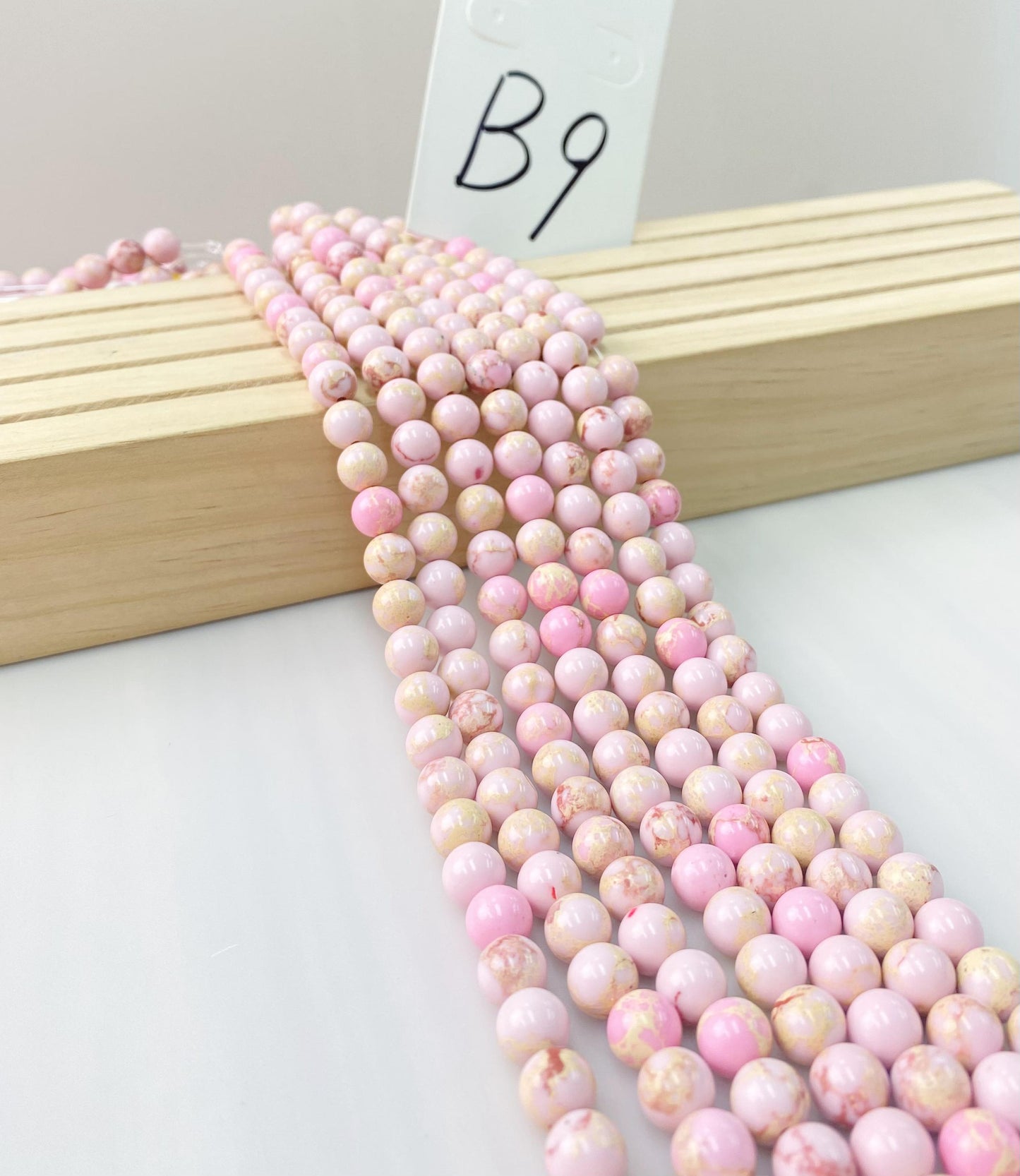 ------#B1-#B48 normal dark pink color  loose beads