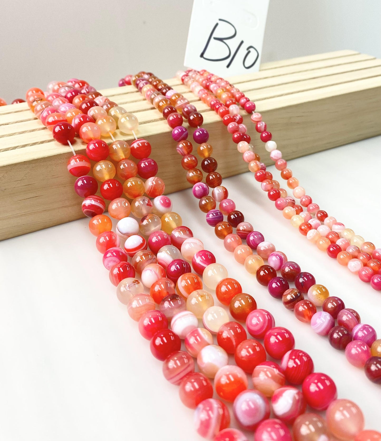------#B1-#B48 normal dark pink color  loose beads