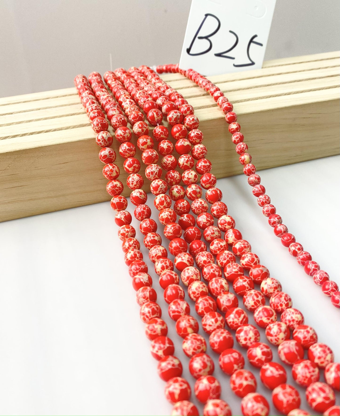 ------#B1-#B48 normal dark pink color  loose beads