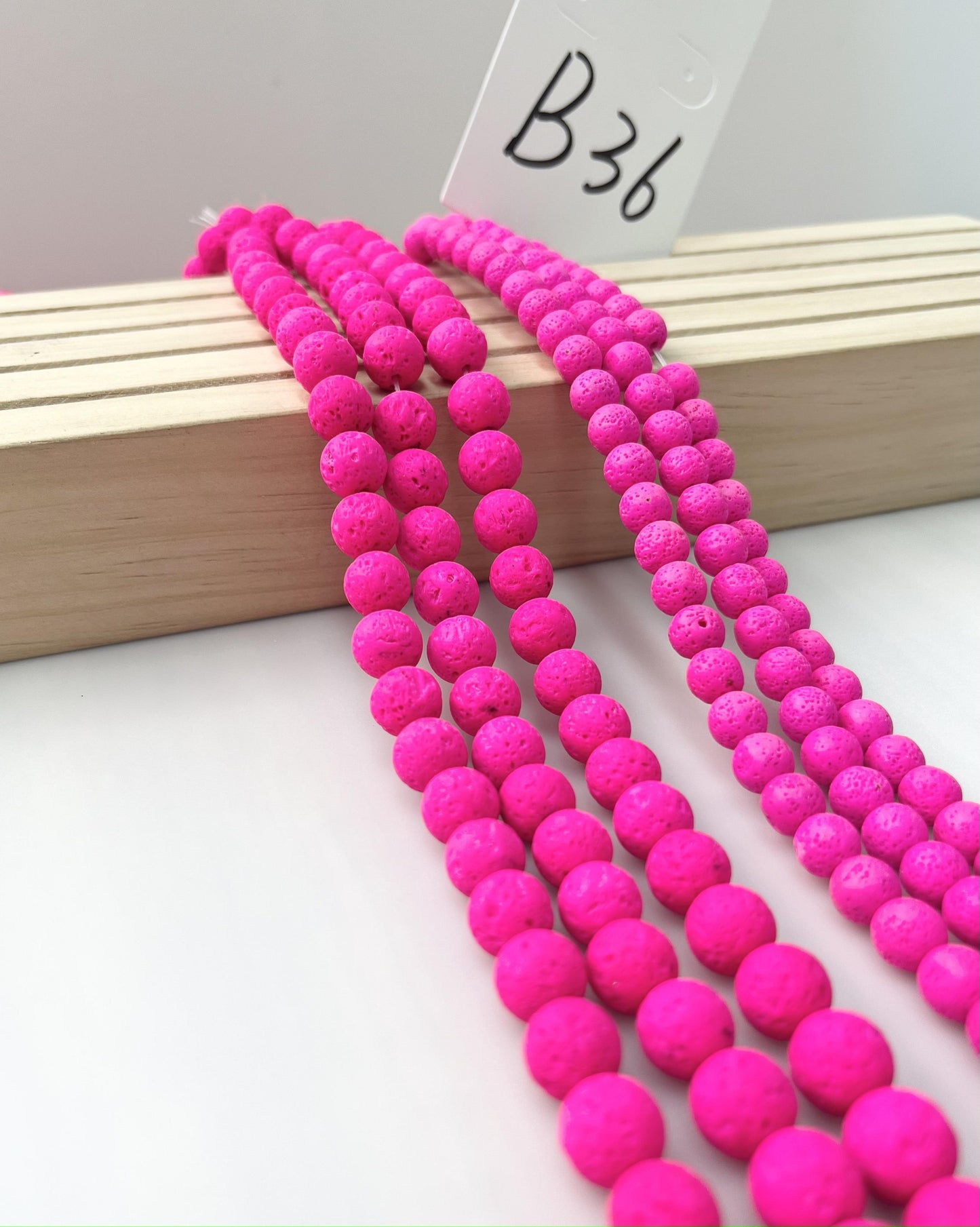 ------#B1-#B48 normal dark pink color  loose beads