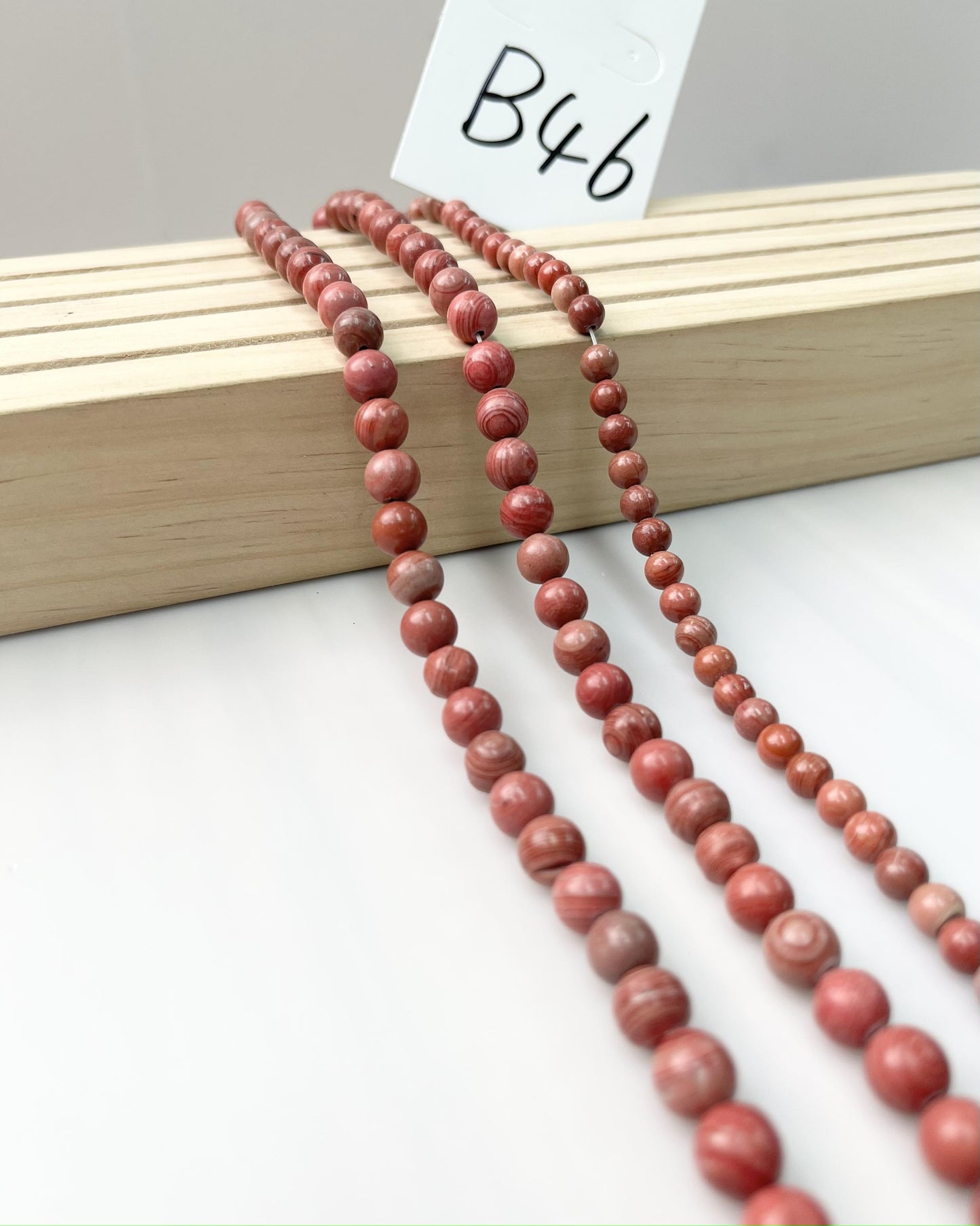 ------#B1-#B48 normal dark pink color  loose beads
