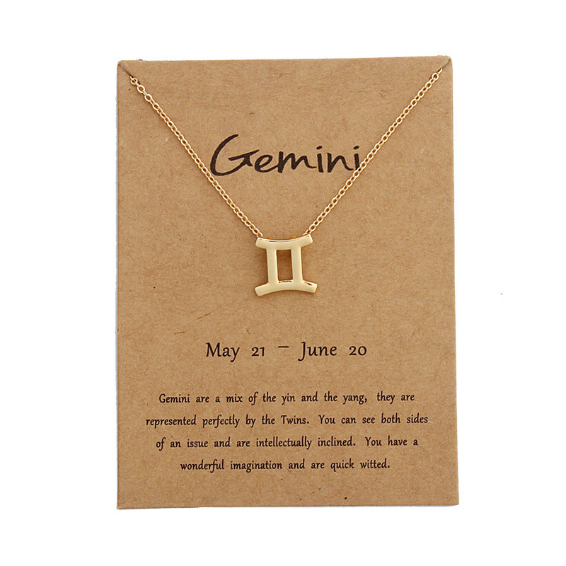 stainless steel zodiac sign necklace
