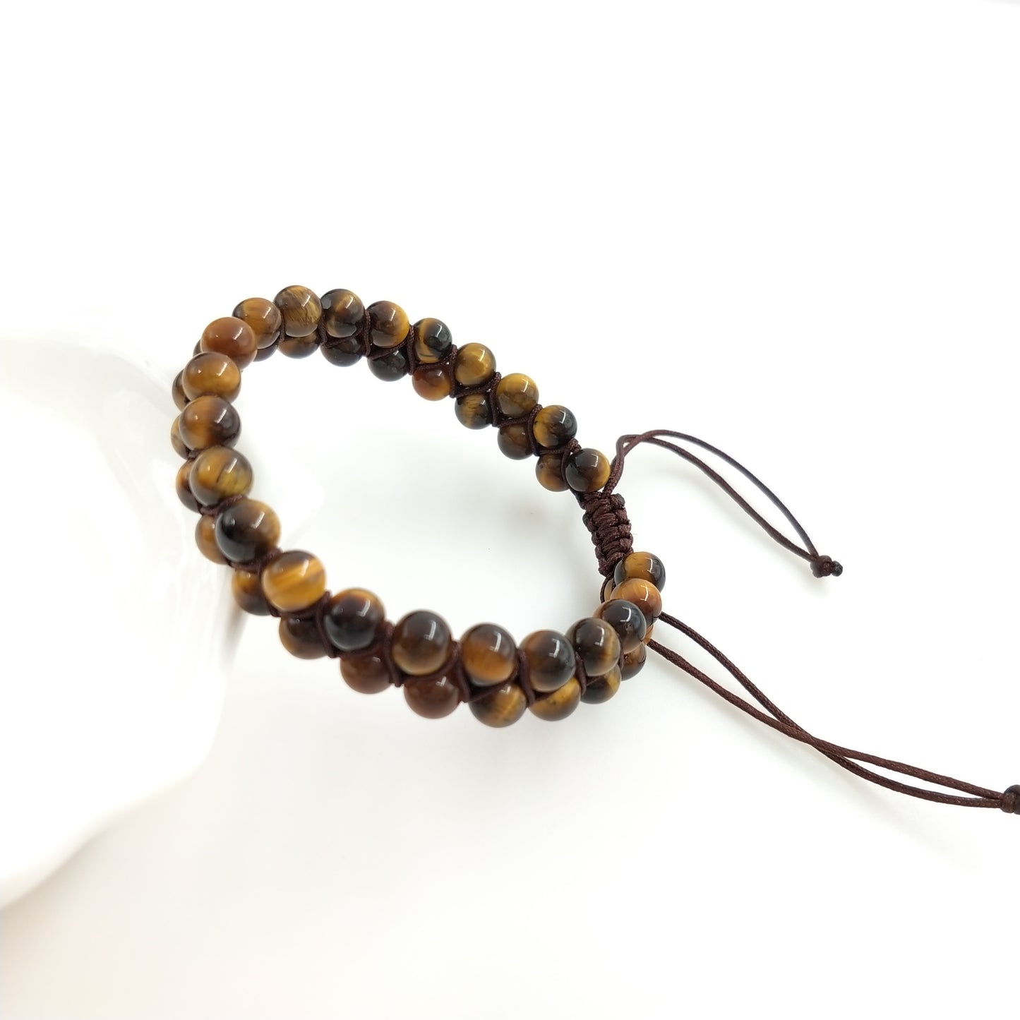 1pcs double row fengshui lucky gemstone bracelet