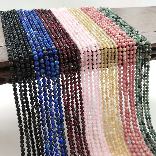 -----4mm faceted natural beads