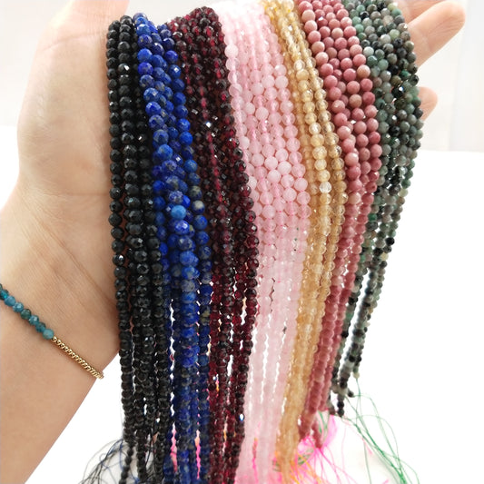 -----4mm faceted natural beads