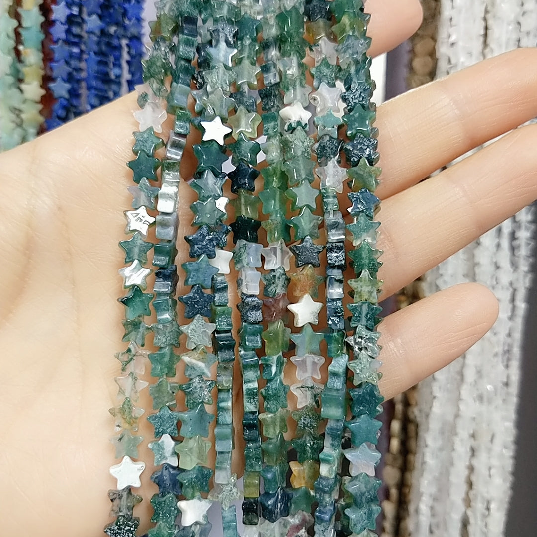 ----star--natural crystal beads