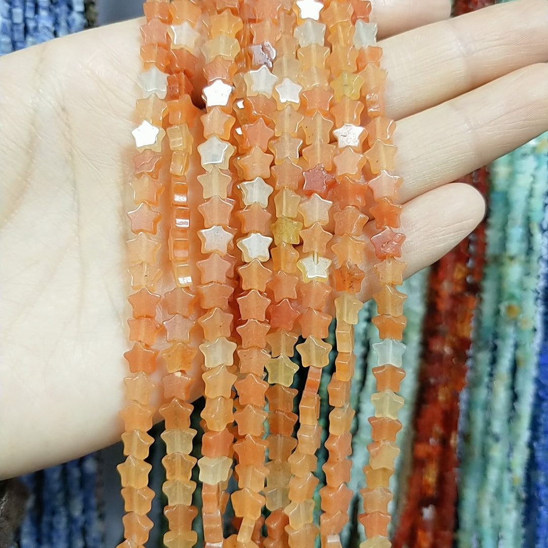 ----star--natural crystal beads