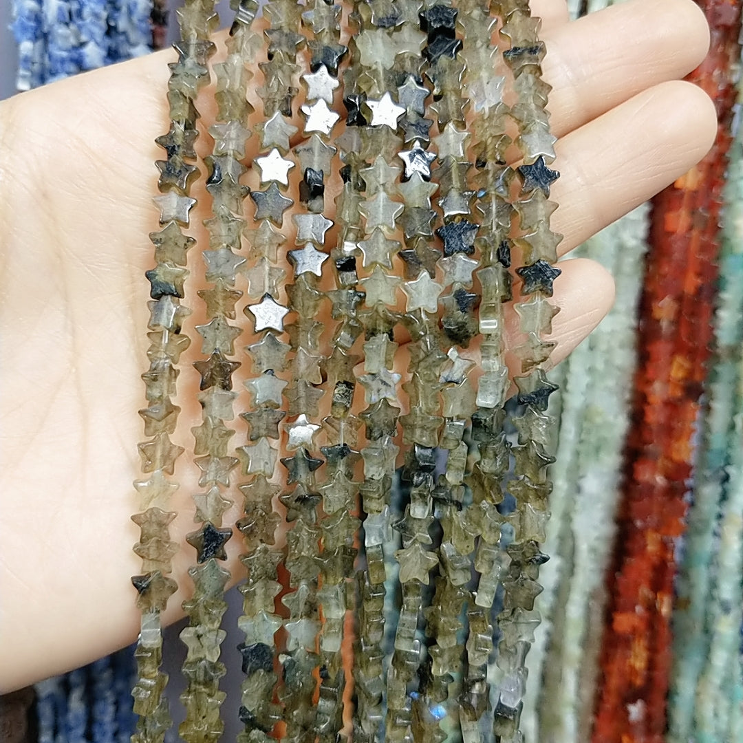 ----star--natural crystal beads