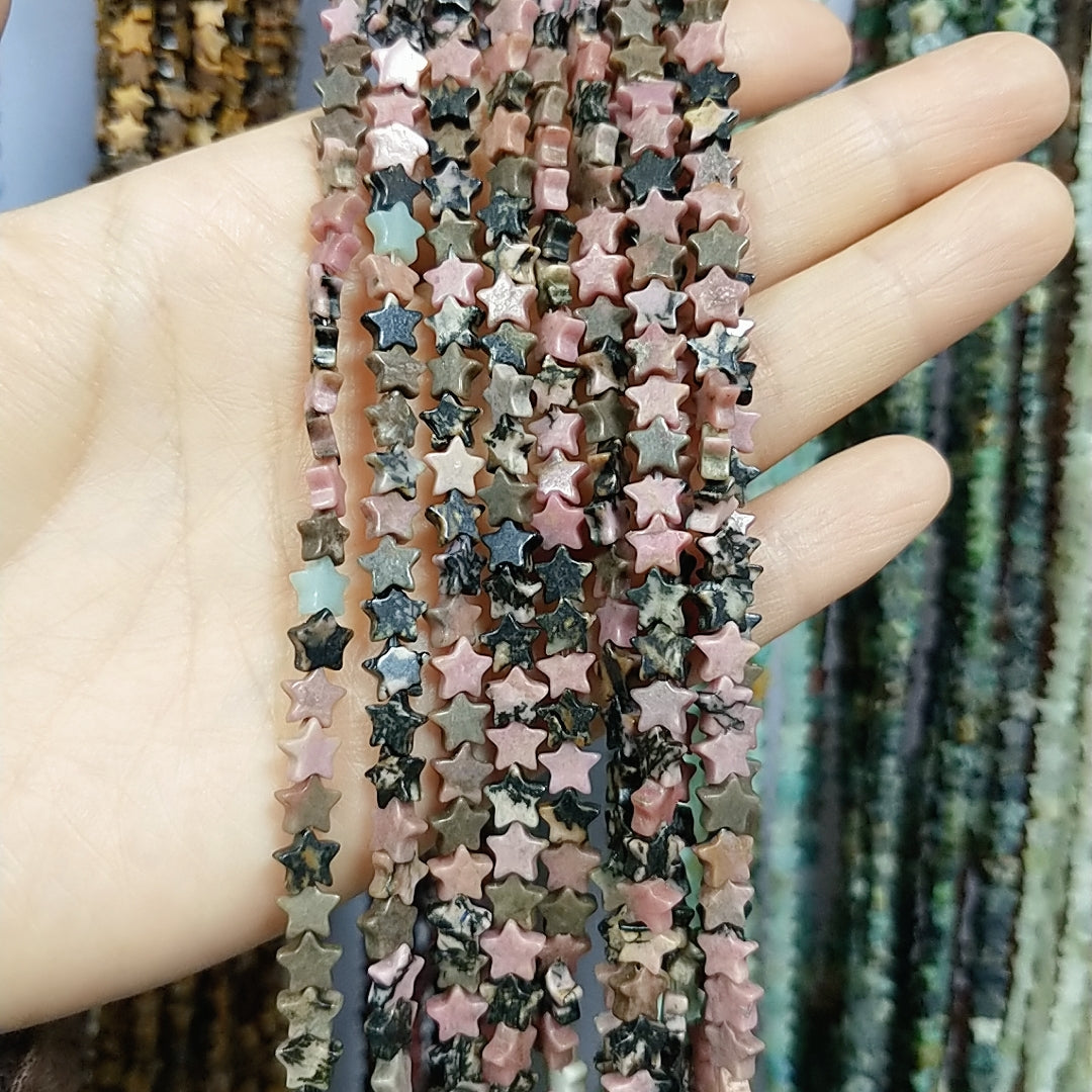 ----star--natural crystal beads