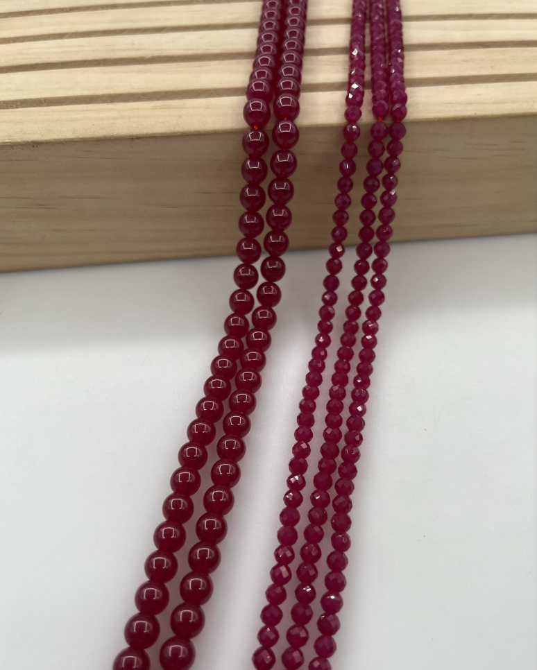 ------#94-#113  pink red natural gemstone loose beads