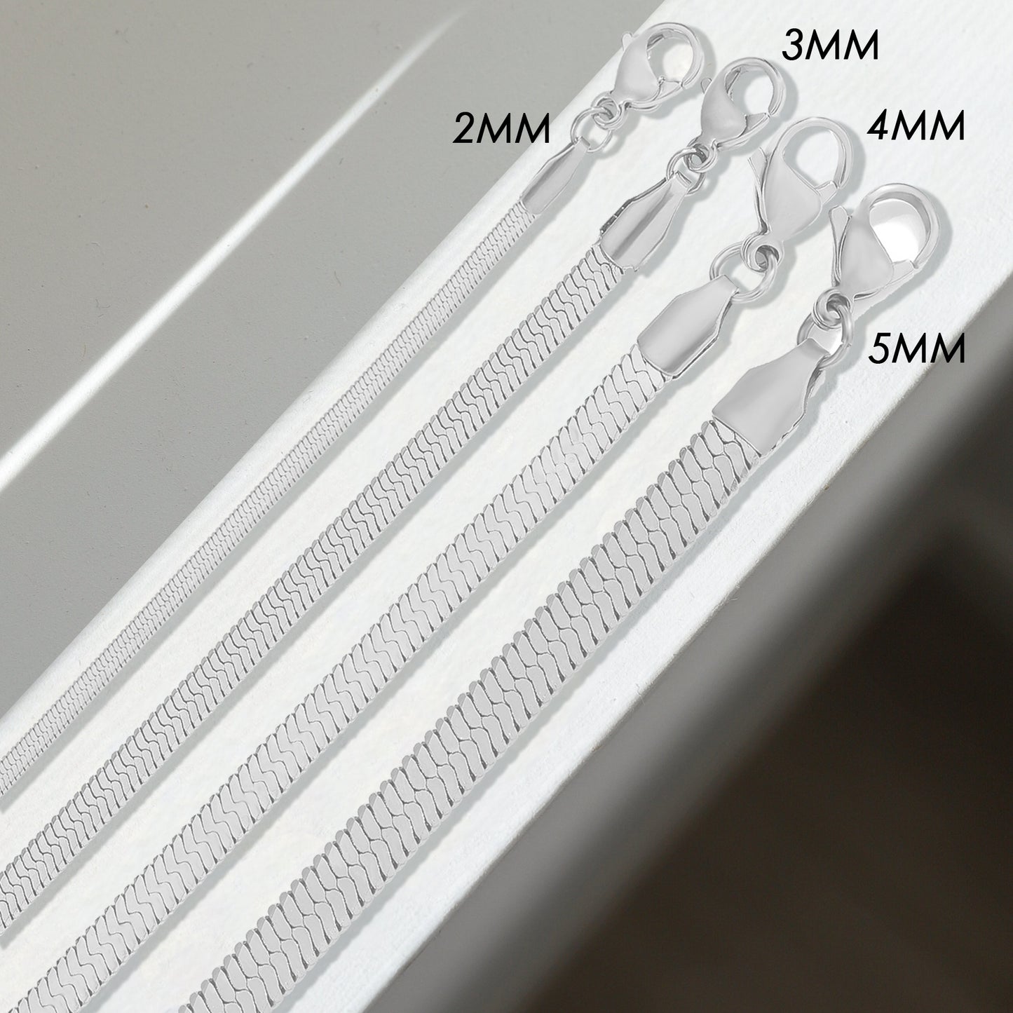 Trendy 14k Gold Plated Stainless Steel Necklace flat Snake Chain Clavicle Blade Necklace 2021 Jewelry for Women Gifts