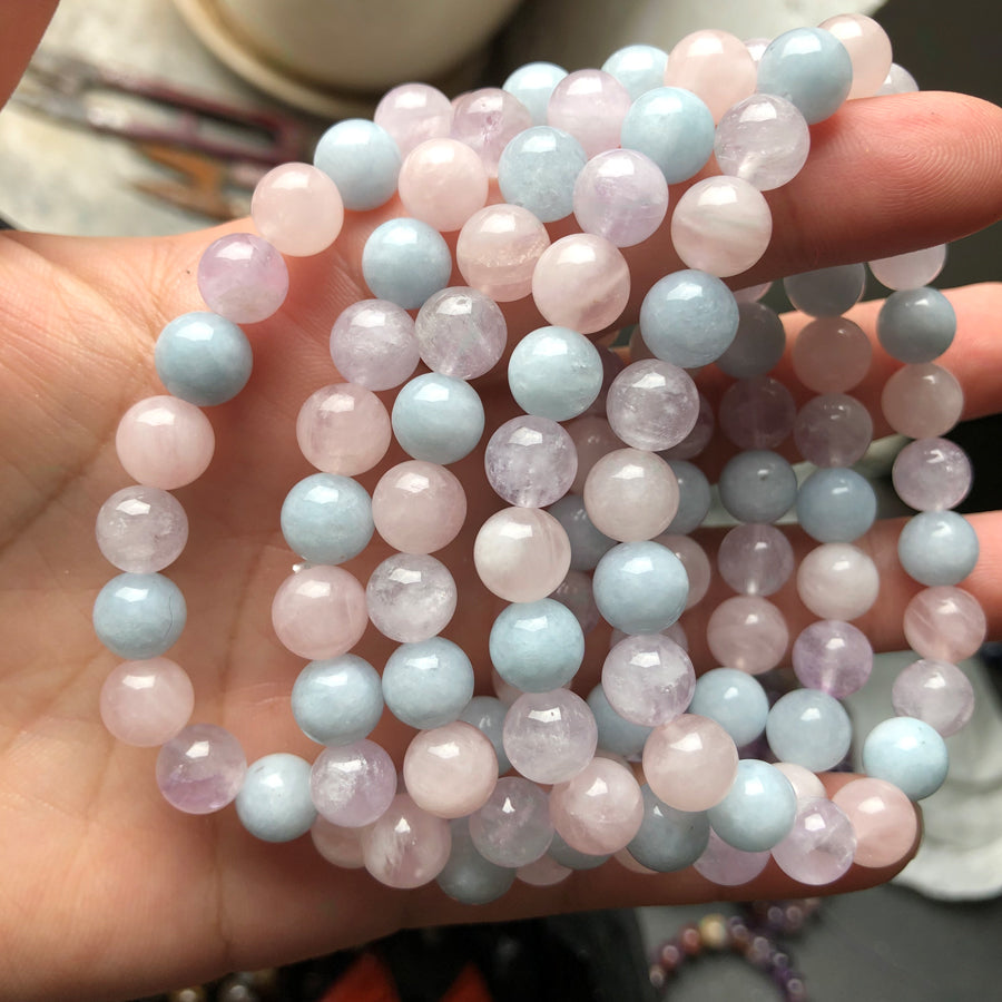 8MM Crystal/Rose Quartz/Amethyst/Malachite More Bracelets