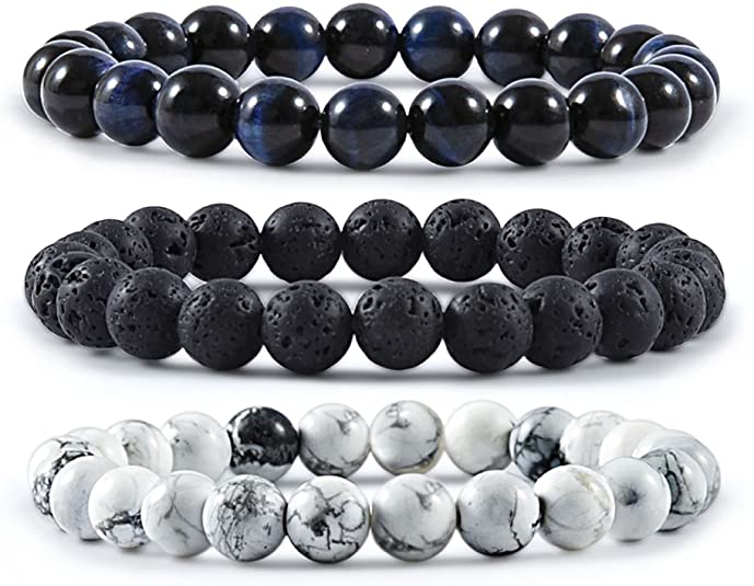 Healing Crystals Handmade 8mm Round Beads Stretch Bracelet