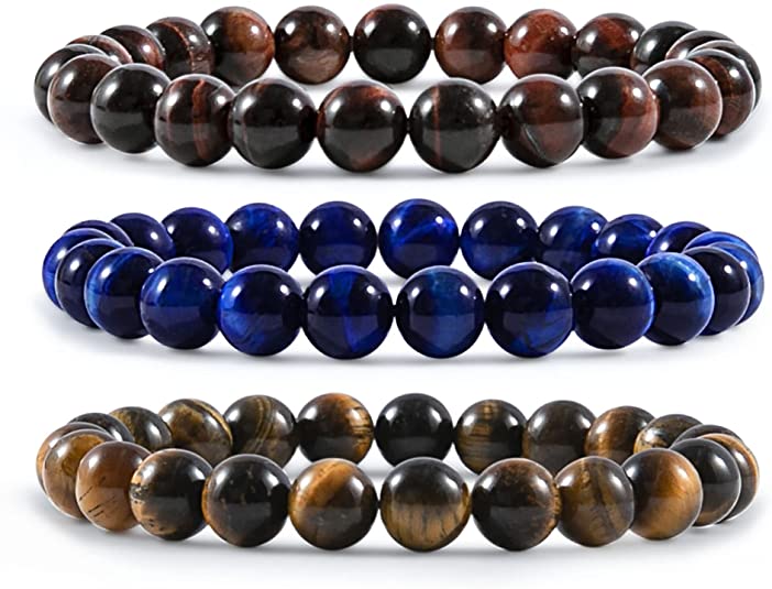 Healing Crystals Handmade 8mm Round Beads Stretch Bracelet