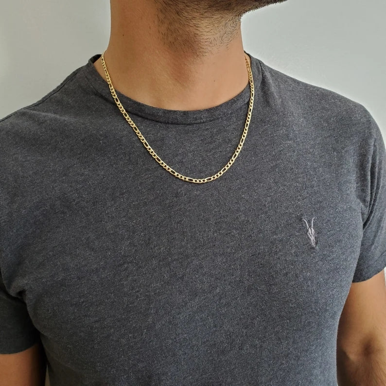 3.5mm Figaro Link Stainless Steel necklace