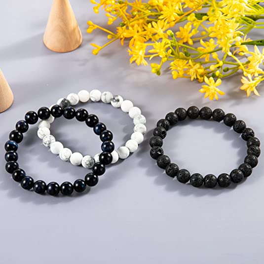 Healing Crystals Handmade 8mm Round Beads Stretch Bracelet